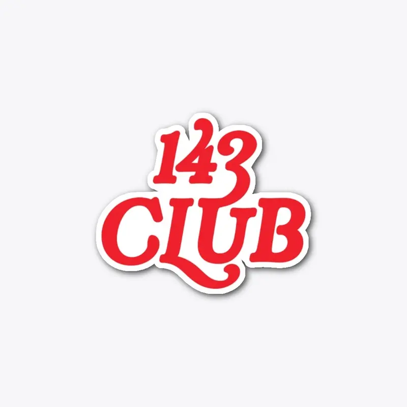 143 Club Sticker